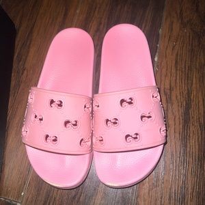 Pink Gucci Slides